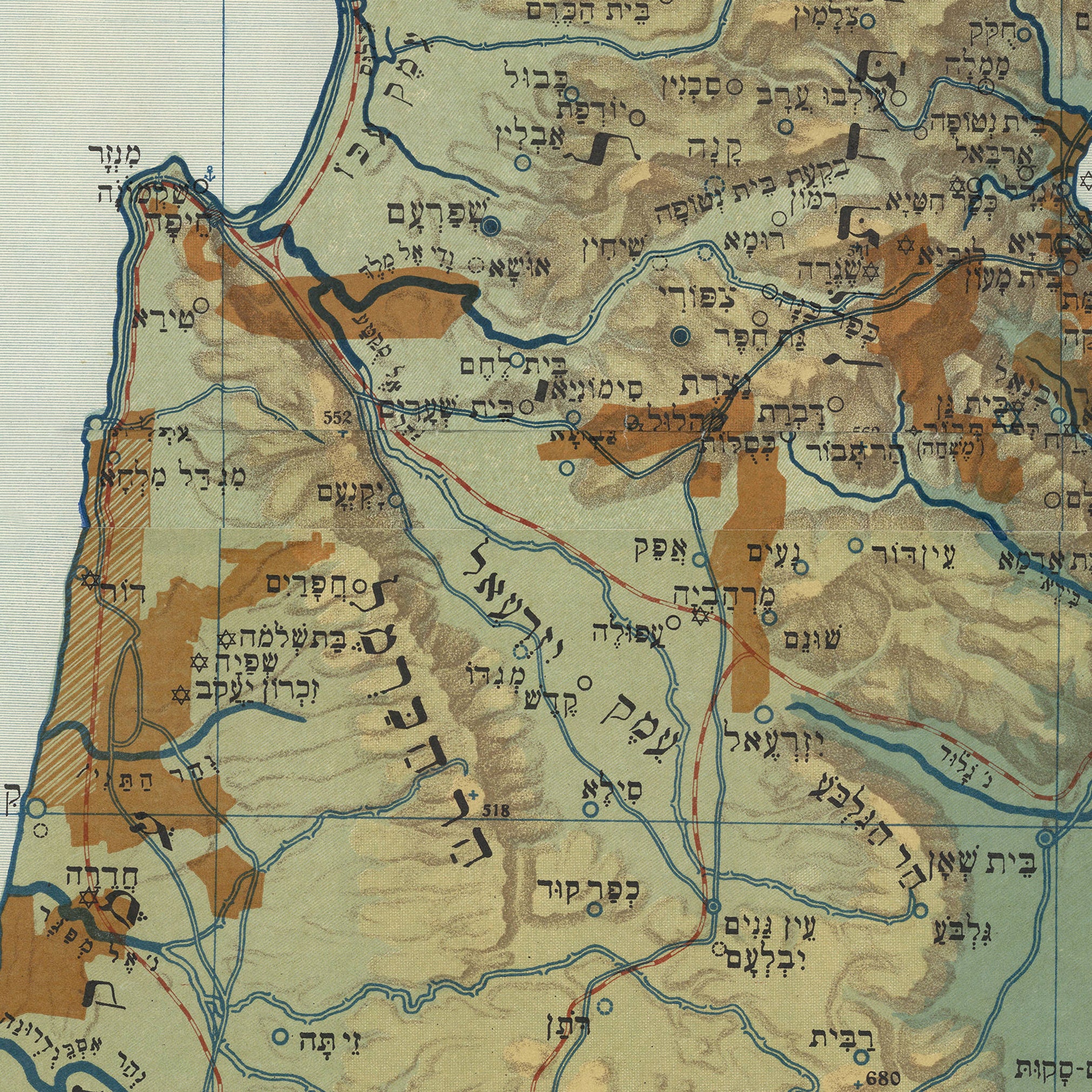 The image is a detailed map of the Middle East, showing various geographical features and locations.