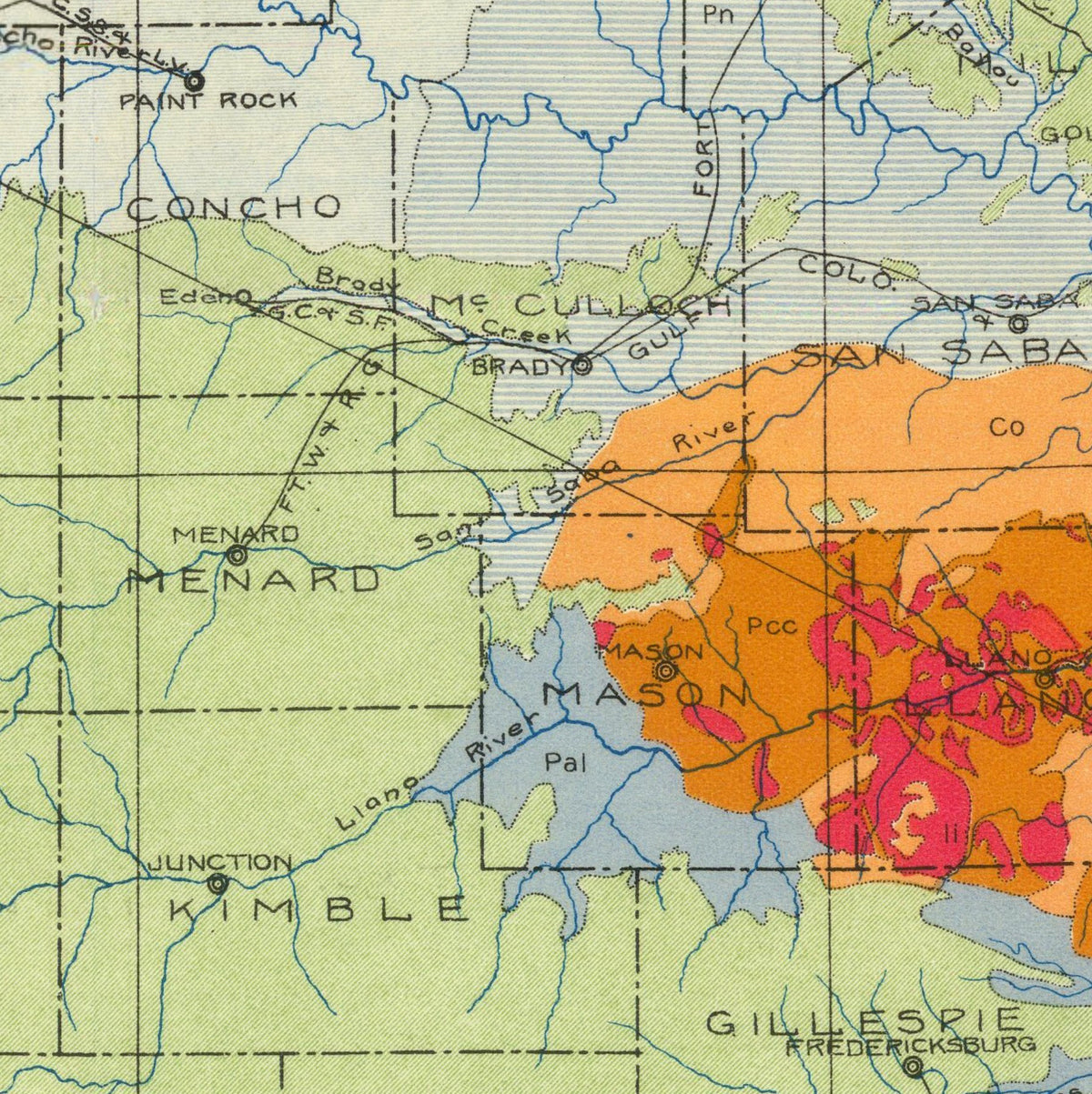 The image is a detailed map of the western United States, showing various geographical features such as rivers, mountains, and towns.