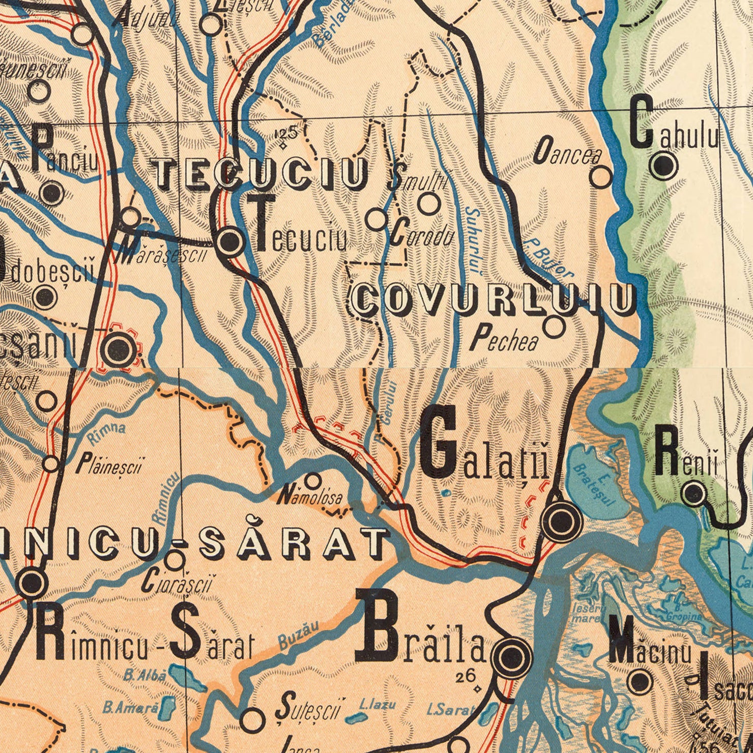 a large map of the state of california