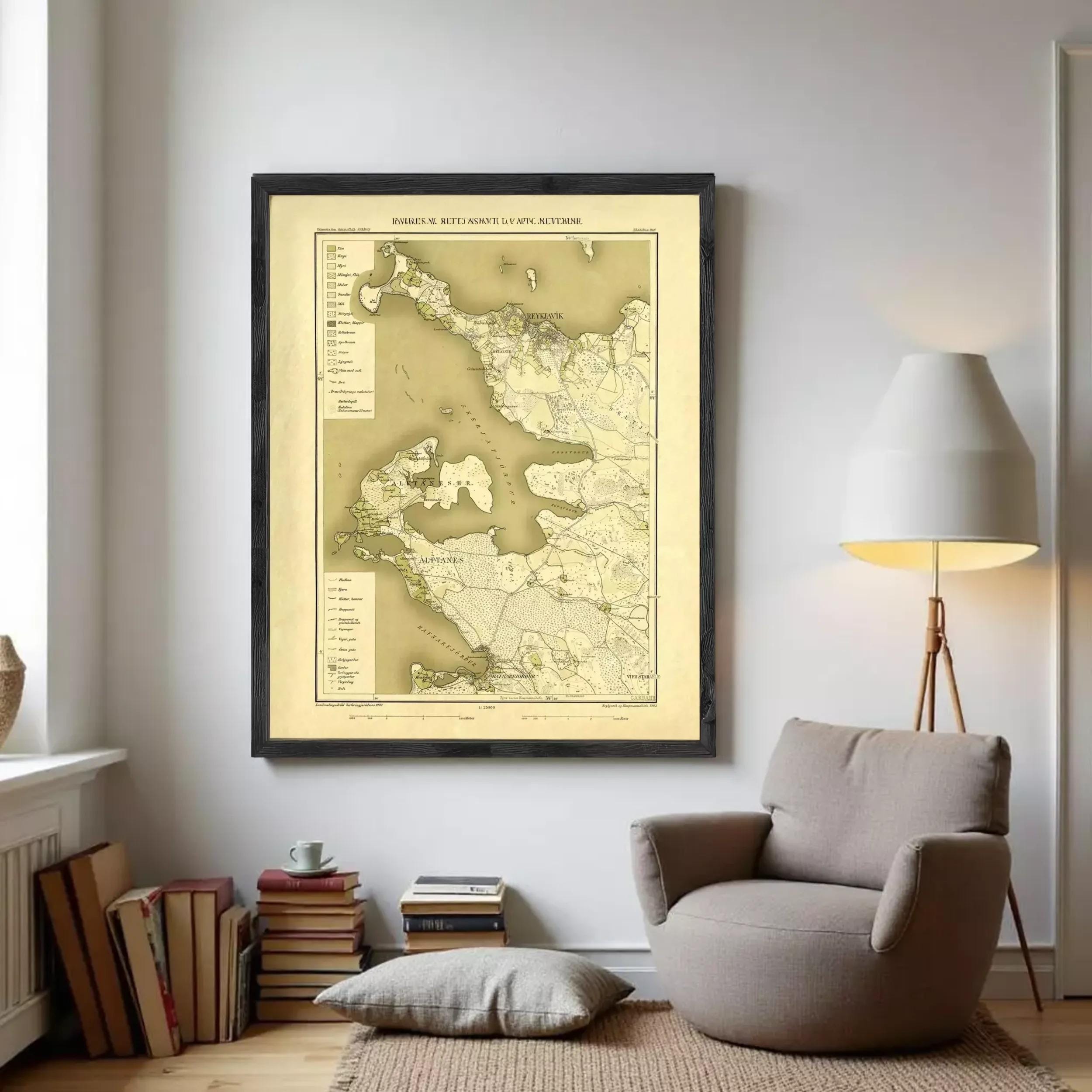The image is a framed map of the archipelago of the Ilfaaland region, which is a part of the archipelago of the Ilfaaland archipelago in the Ilfaaland archipelago.