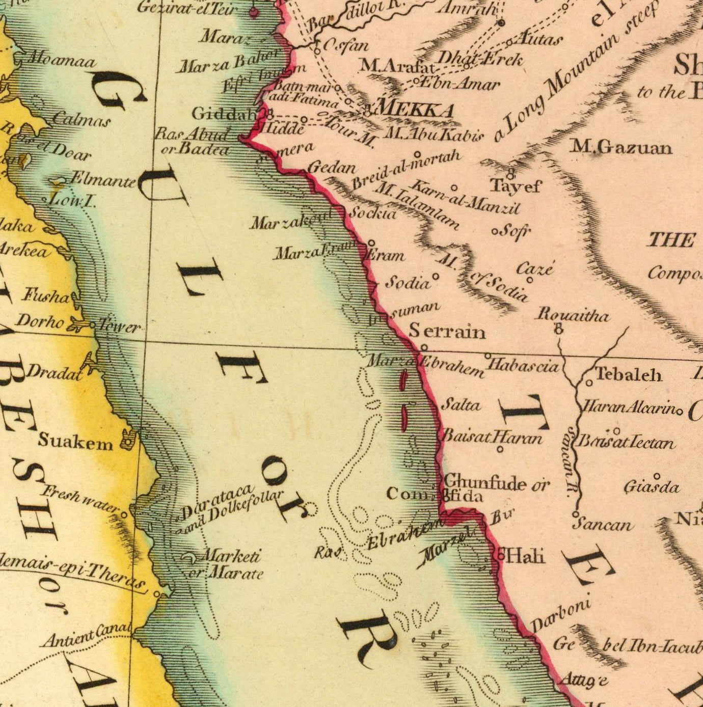 The image is a detailed map of the Middle East and North Africa region, showing the borders and major cities of countries such as Egypt, Sudan, and Syria.