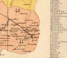 an old map of the city of atlanta