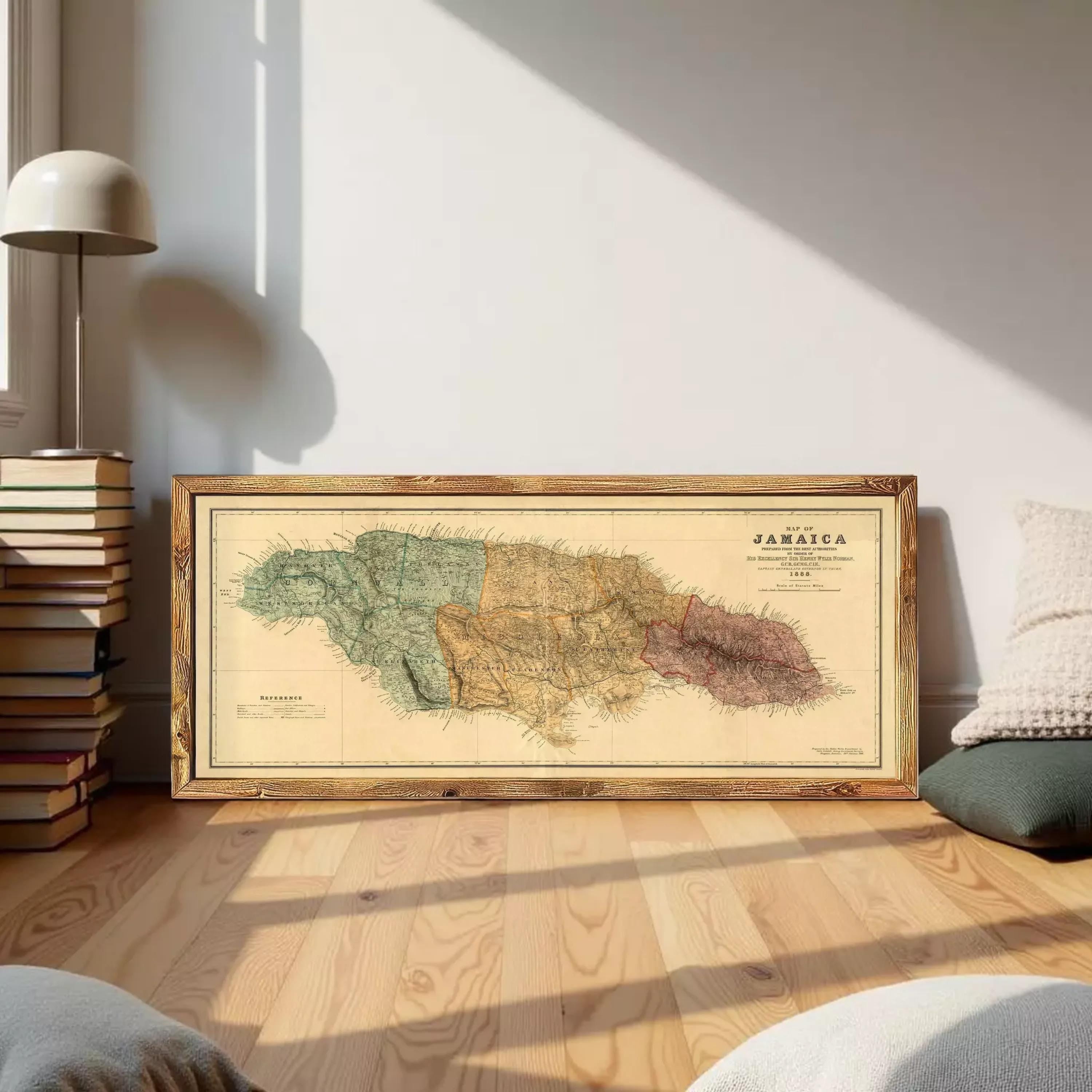 1901年 e F Cram 「JAMAICA」アンティーク 地図 Old Map of Jamaica 1888 Vintage map of Jamaica – Vintage Maps