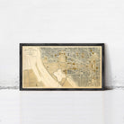 The image is a framed map of Washington, D.C.