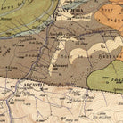 The image is a detailed topographical map of a mountainous region, showing various peaks, valleys, and geographical features.