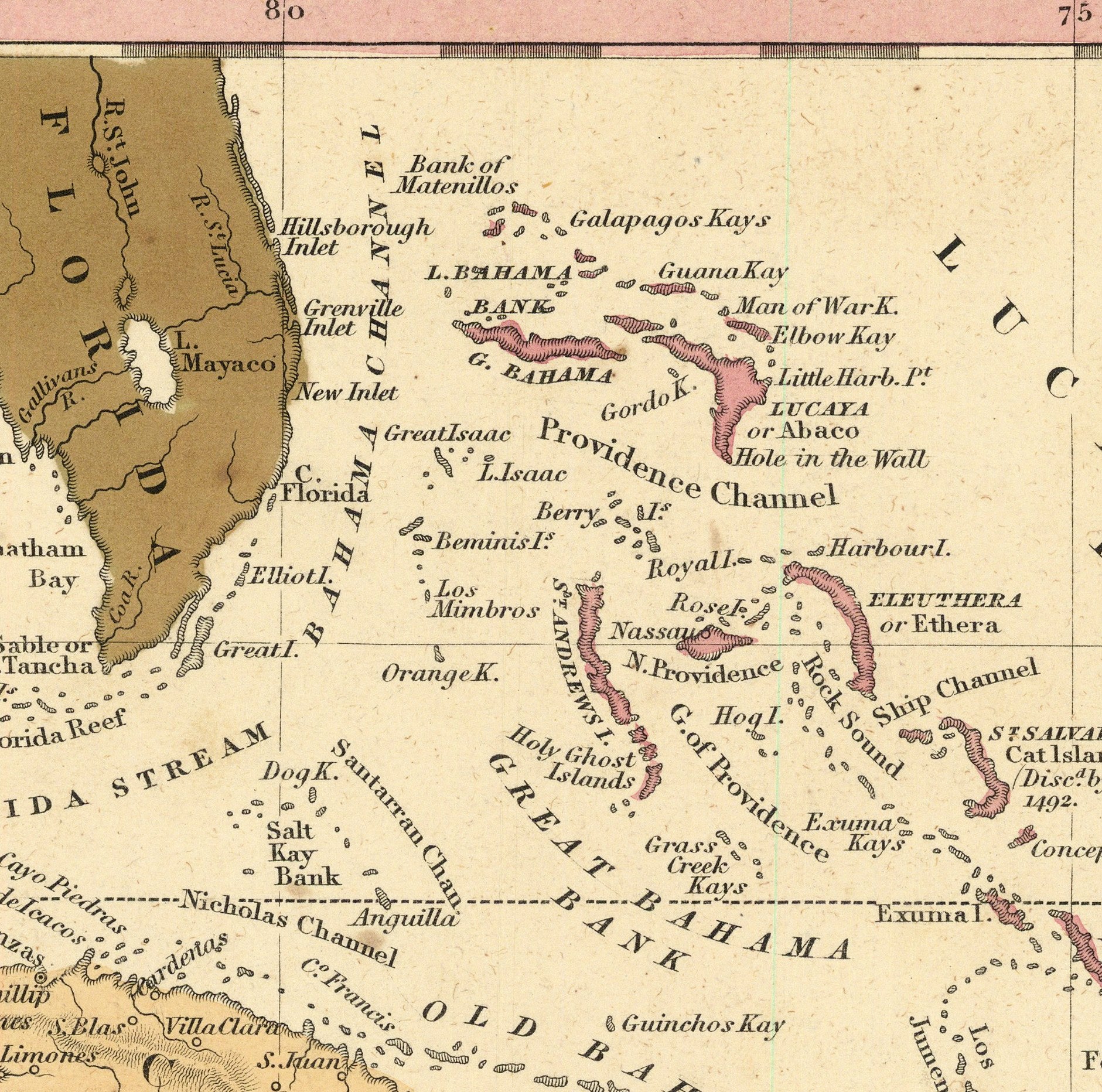 The image is a vintage map of the Pacific Ocean, showing the various islands and coastlines of the region.