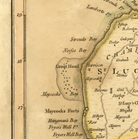 The image is a historical map of the St. Louis region, showing the St. Louis, St. Louis' Homes, and St. Louis' Forts.