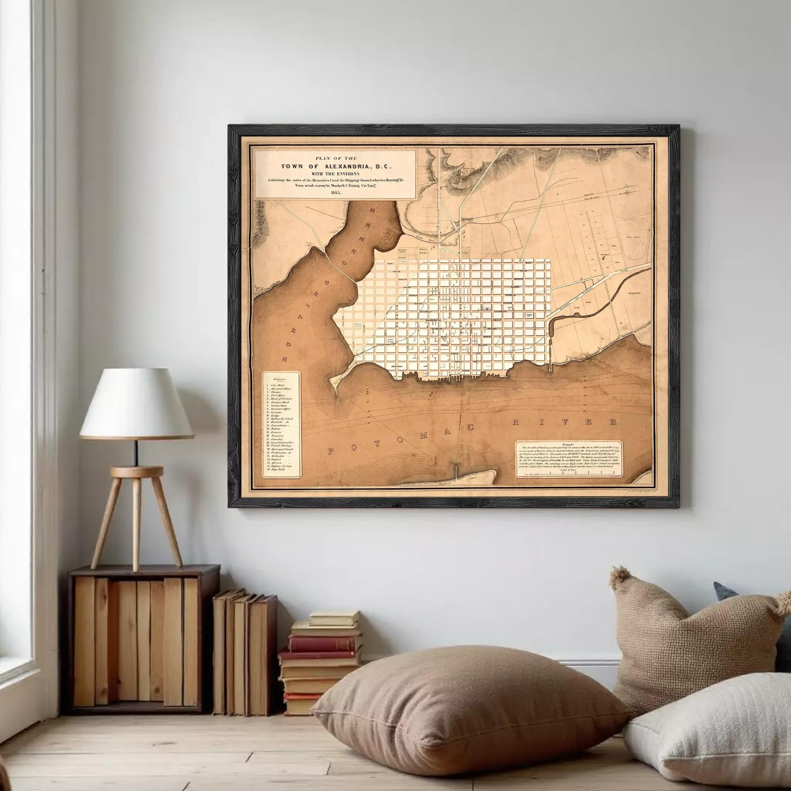 The image is a framed historical map of Philadelphia, Pennsylvania, depicting the town of Philadelphia, the city of Philadelphia, and the surrounding areas.