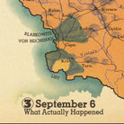 The image is a map showing the location of a specific event or incident on September 6, with the date marked at the bottom.