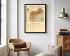 The image is a framed vintage map of the Provincia de Tarapango, showing the geographical layout and boundaries of the region.