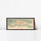 The image is a framed map of the Peninsular Islands, which is a collection of islands located in the Northern Hemisphere.