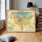 The image is a framed map of Tallinn, Estonia, showing the city's layout and surrounding areas.