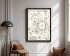 The image is a framed map of the Prince's Islands, which is a collection of islands located in the Arctic region.
