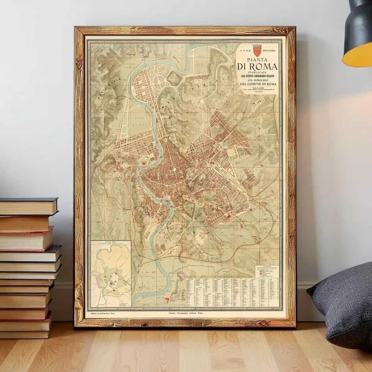 Old Map of Rome Italy 1891 – Vintage Maps & Prints® - Map Shop