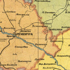 The image is a map showing the location of various places, including roads, rivers, and other geographical features.