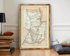 The image is a framed vintage map of the Republic of Pará, showing the country's geographical layout and boundaries.