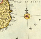 The image is a historical map of the Gulf of England, showing the coastline and surrounding areas.