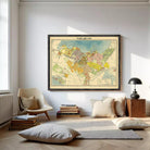 The image is a framed map of Tallinn, Estonia, showing the city's layout and surrounding areas.