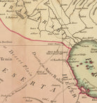 The image is a historical map showing the geographical layout of the Middle East and North Africa region, including countries such as Iraq, Syria, and Saudi Arabia.