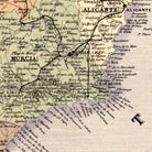 The image is a detailed map of the Al capeña region, showing various cities, towns, and geographical features.