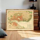 The image is a framed map of the city of Karste, Germany, dated 1810.