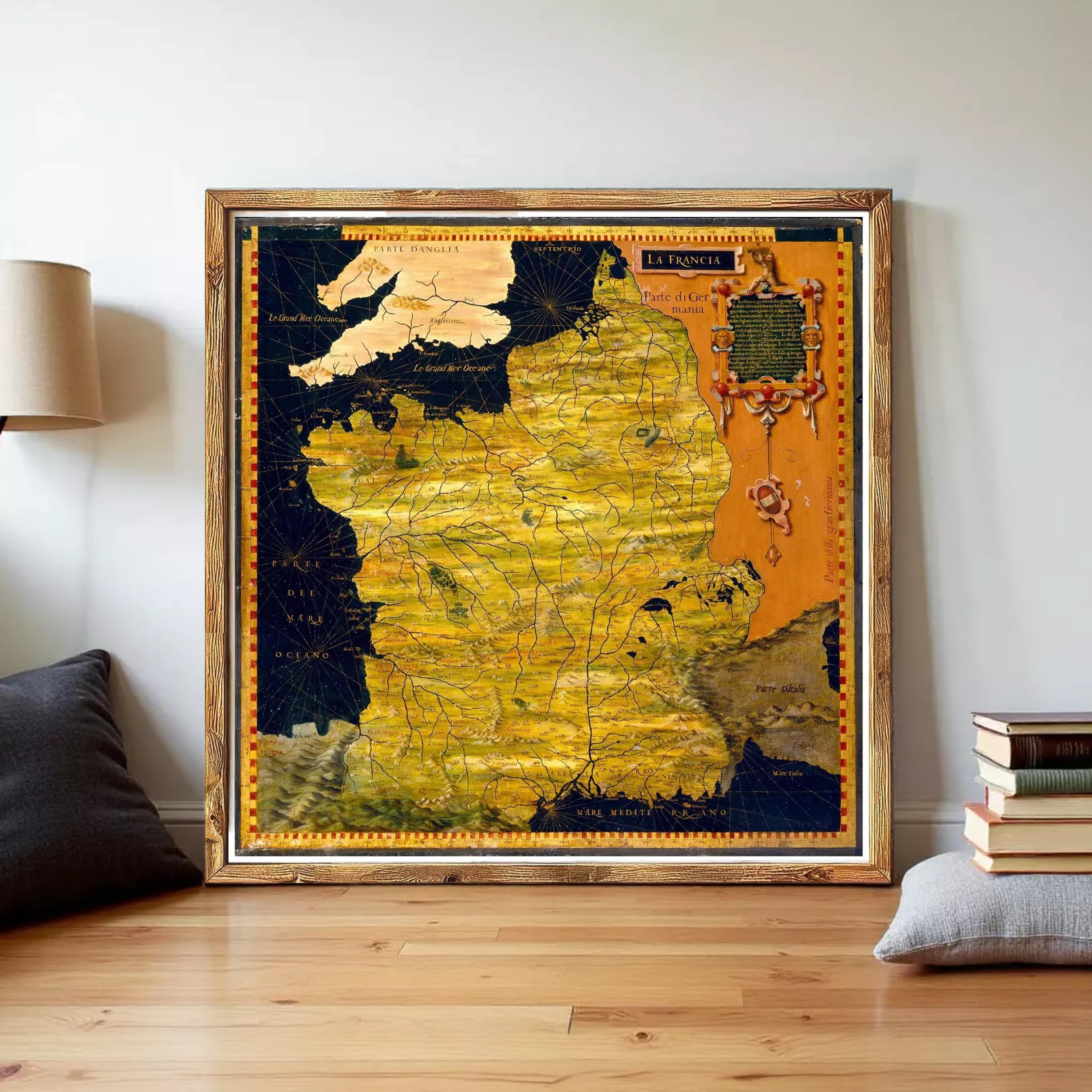 Old Map of France 1576 – Vintage Maps & Prints® - Map Shop