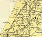 The image is a detailed map of the Middle East region, showing various cities, roads, and landmarks.