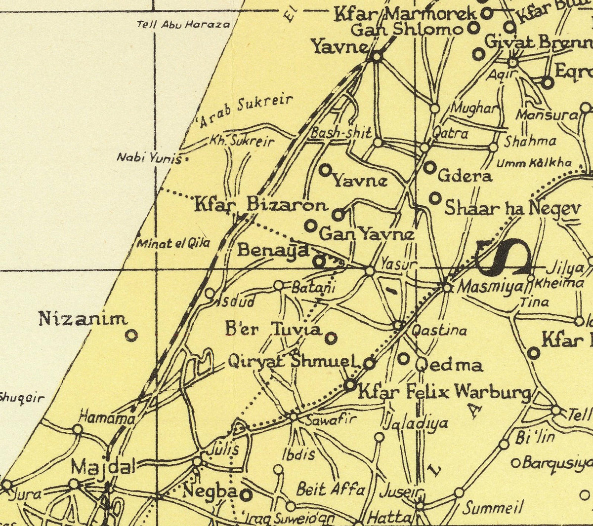 The image is a detailed map of the Middle East region, showing various cities, roads, and landmarks.