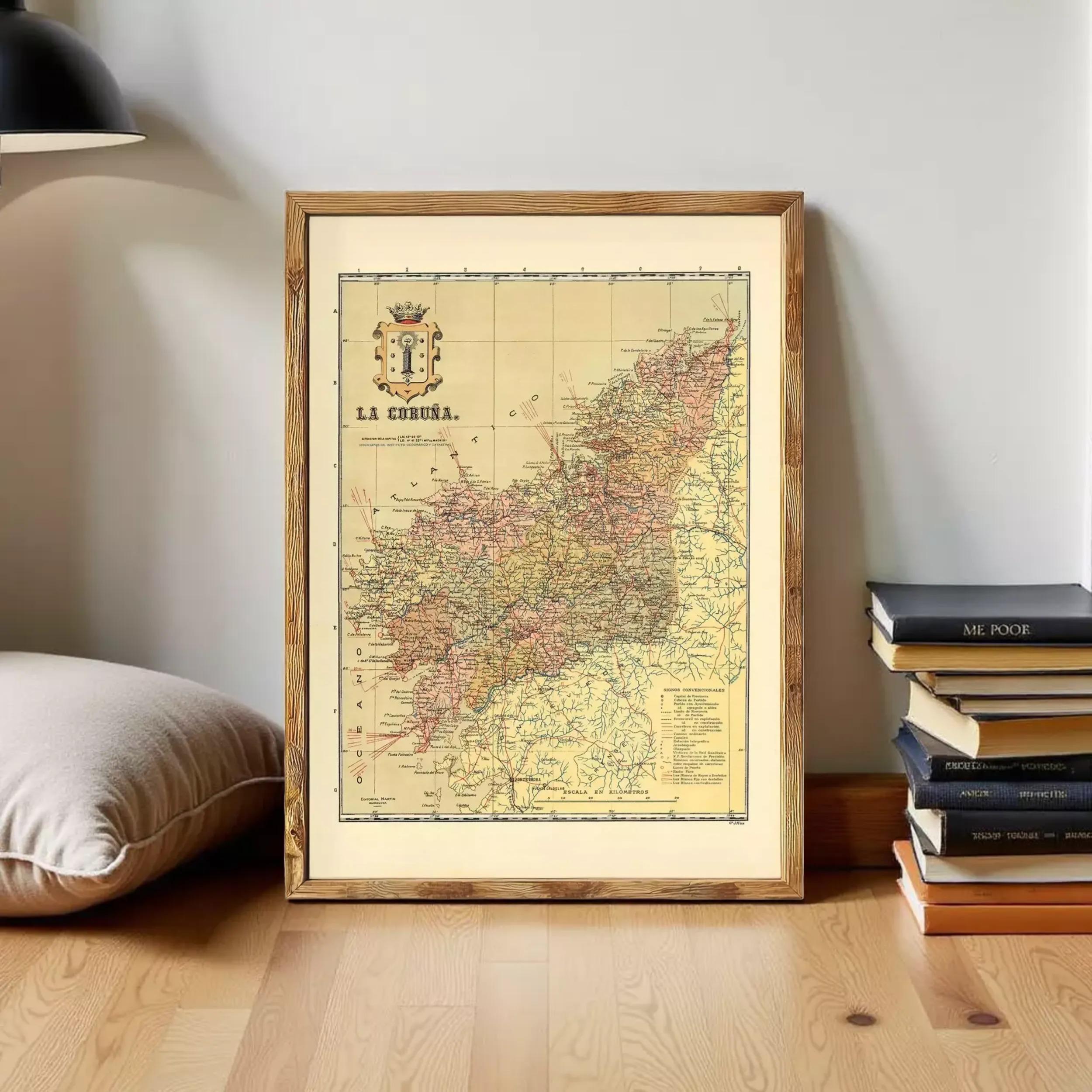 The image is a framed map of the region of the United Kingdom, specifically showing the area around the Isle of Man.
