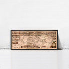 The image is a framed map of Europe, depicting various countries and geographical features.