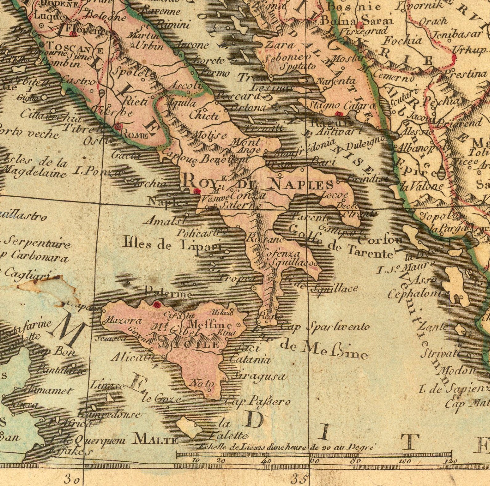The image is a detailed map of the Mediterranean region, showing the borders and major geographical features of countries such as Italy, Greece, Turkey, and Syria.