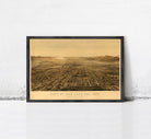 The image is a framed vintage map of San Jose, California, dated 1875.