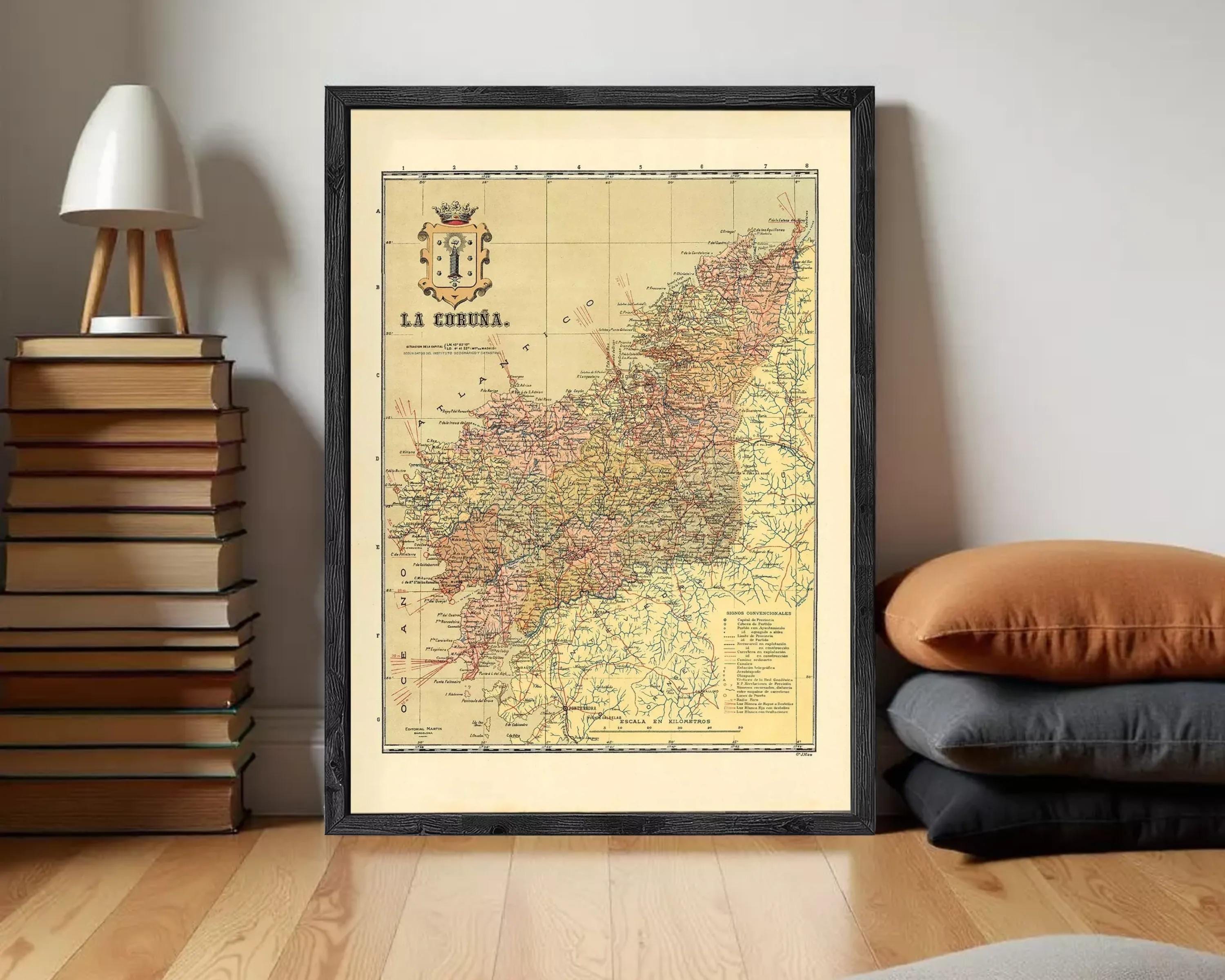 The image is a framed map of the region of the United Kingdom, specifically showing the area around the Isle of Man.