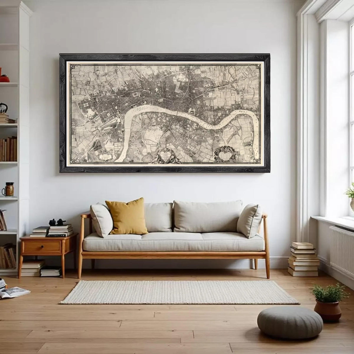 Old Map of London 1746 John Rocque Vintage Map of London | Old Map ...