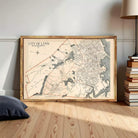 The image is a framed map of the city of Lynn, Massachusetts, dated 1883.