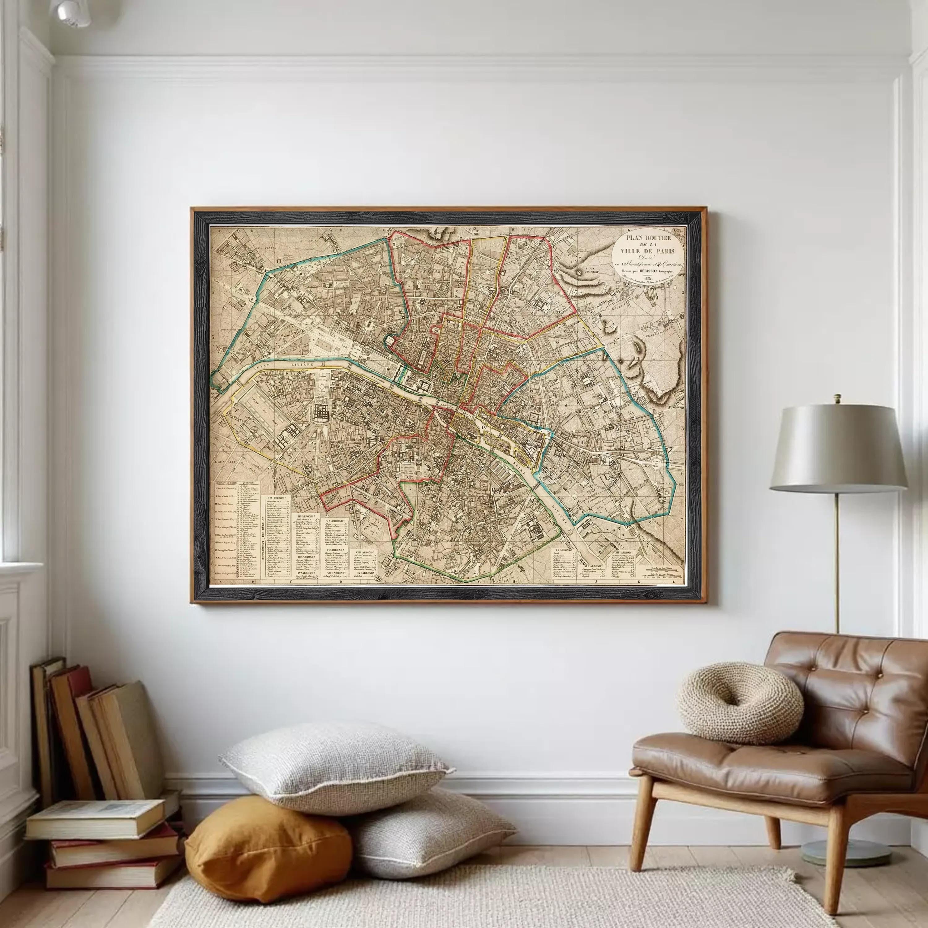 Old Map of Paris 1832 France Vintage Paris Map – Vintage Maps