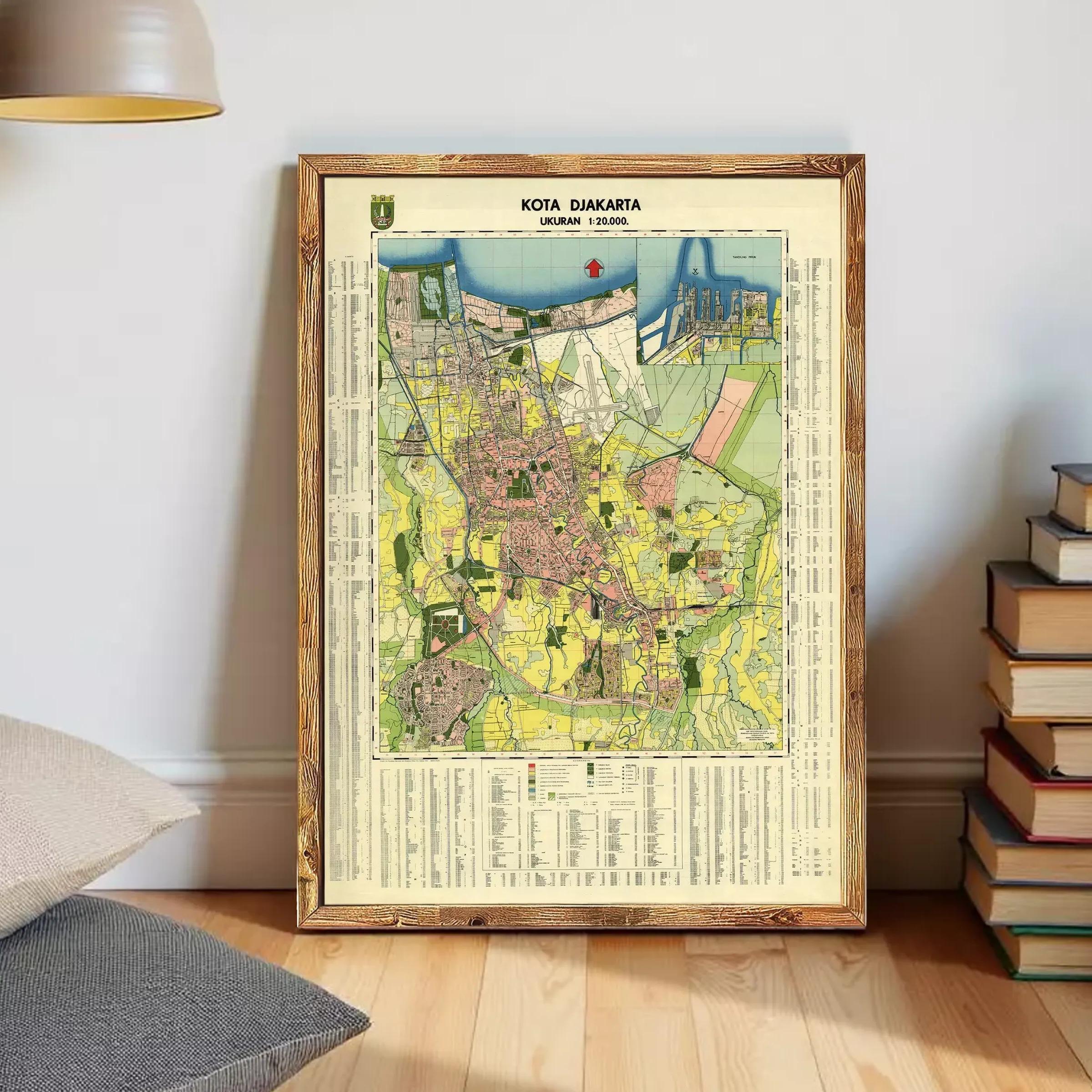 The image is a framed map of Koca Dura, a city in Romania.