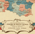 The image is a vintage map of France, depicting the results of the electoraux in the last 50 Centuries.
