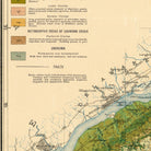 The image is a detailed geological map of the eastern United States, showing the distribution of various minerals and rock types across the region.