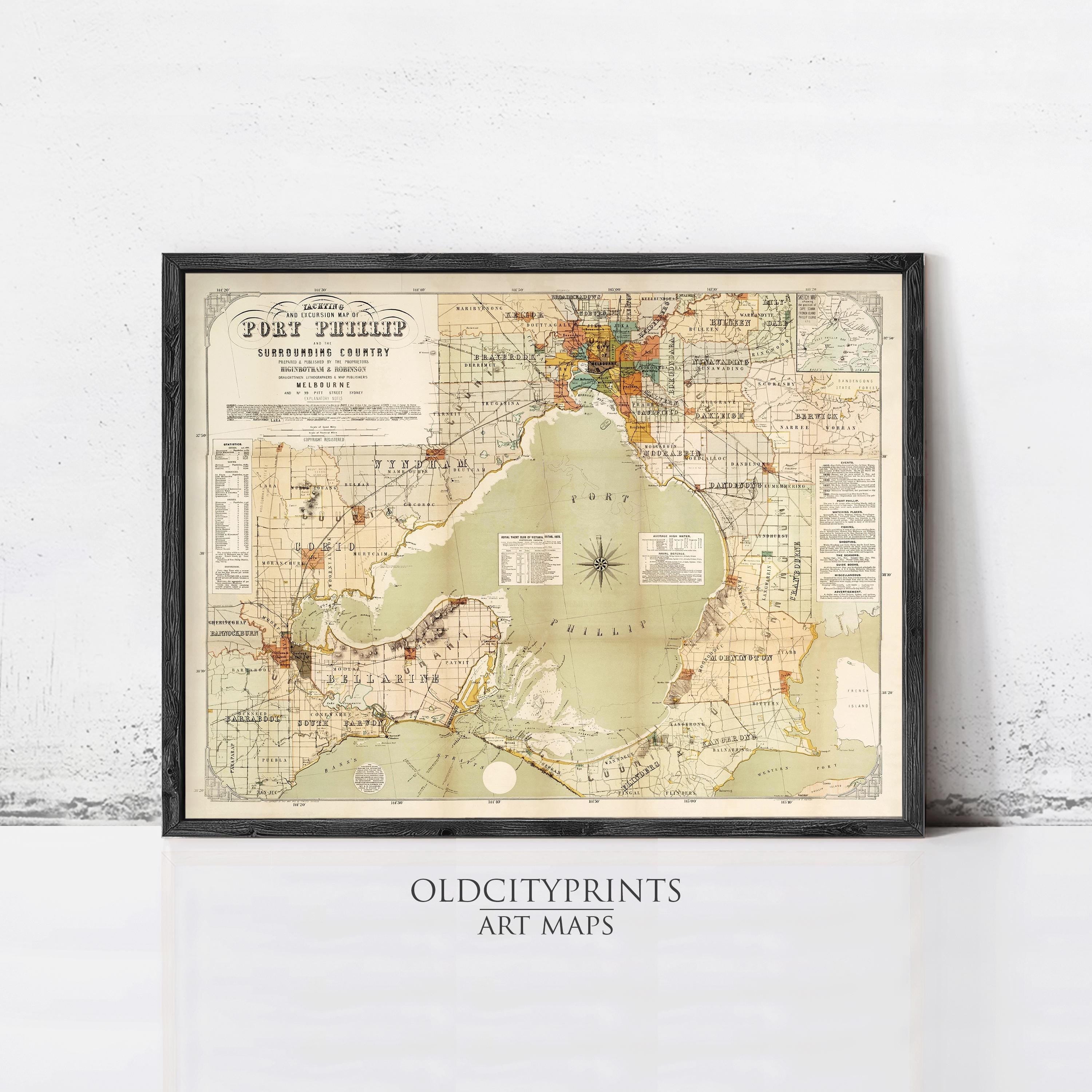 The image is a framed vintage map of Fort Worth, Texas, with various locations and landmarks marked on it.