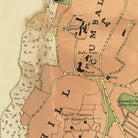 The image is a map showing a city with various landmarks and streets.