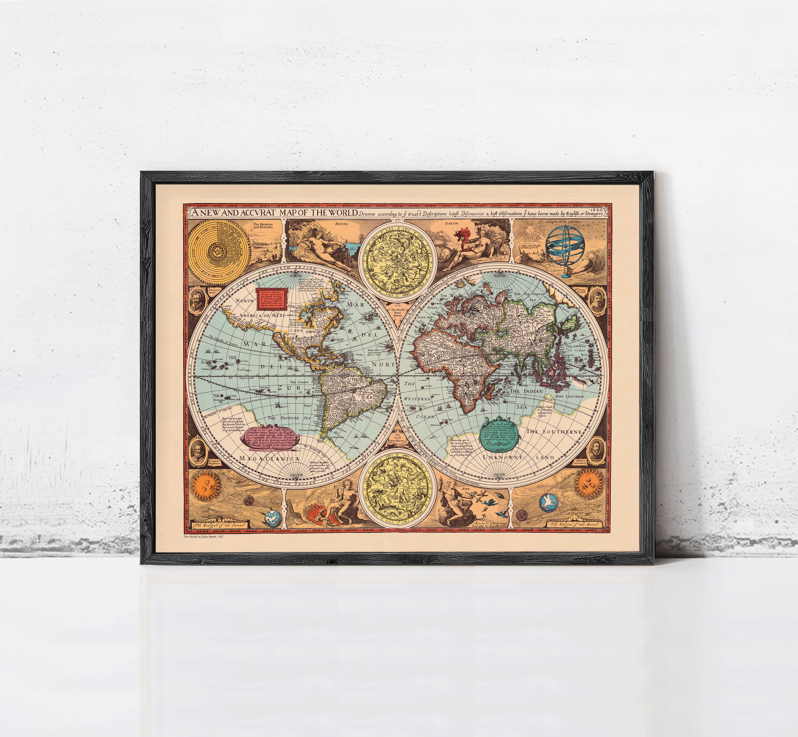 World Map antique 1640 | Vintage World Map – Vintage Maps & Prints