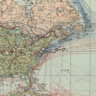 The image is a detailed map of the United States and its surrounding areas, including the East Coast.