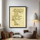 The image is a framed map of the archipelago of the Ilfaaland region, which is a part of the archipelago of the Ilfaaland archipelago in the Ilfaaland archipelago.