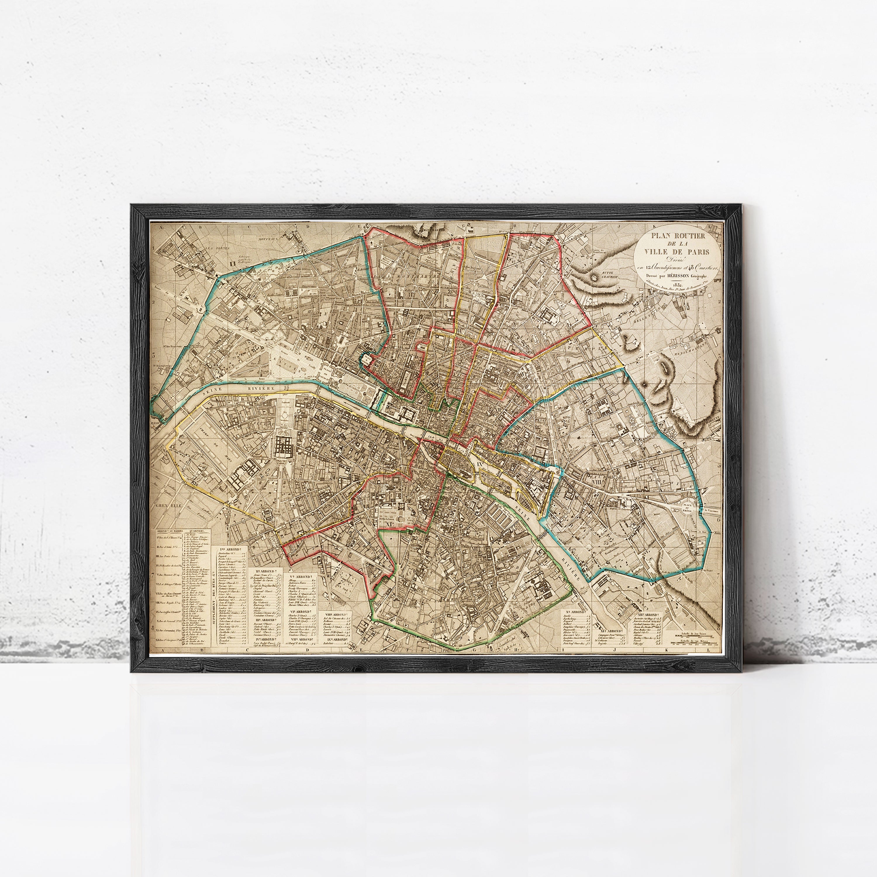 Old Map of Paris 1832 France Vintage Paris Map – Vintage Maps