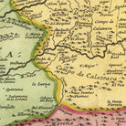 The image is a detailed map of the Calatrava region, showing the borders of various countries and towns.