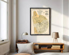 The image is a framed map of the City of Adelaide, South Australia, dated March 1887.
