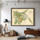The image is a framed map of Batavia, Czech Republic, dated 1872.