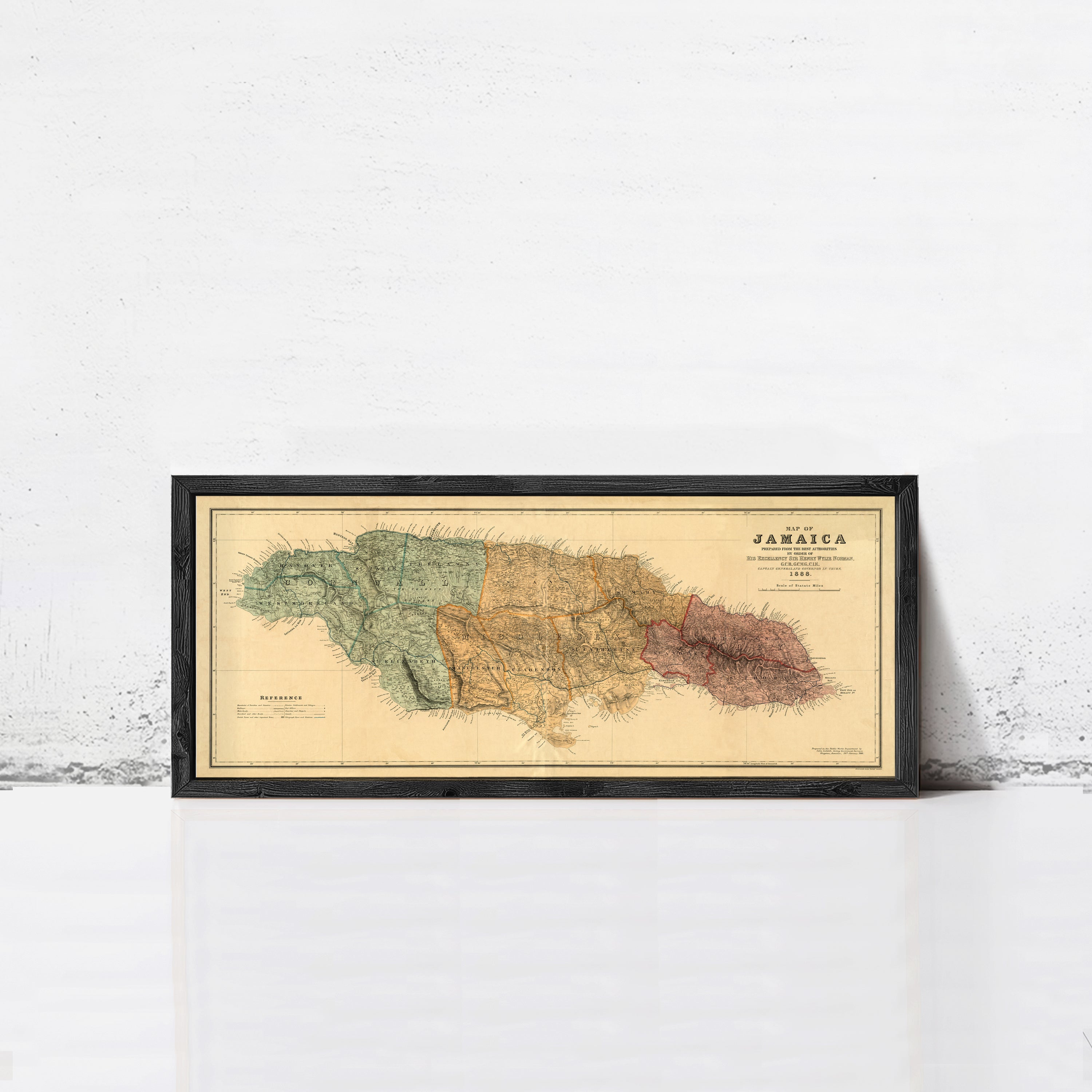 Old Map of Jamaica 1888 Vintage map of Jamaica – Vintage Maps