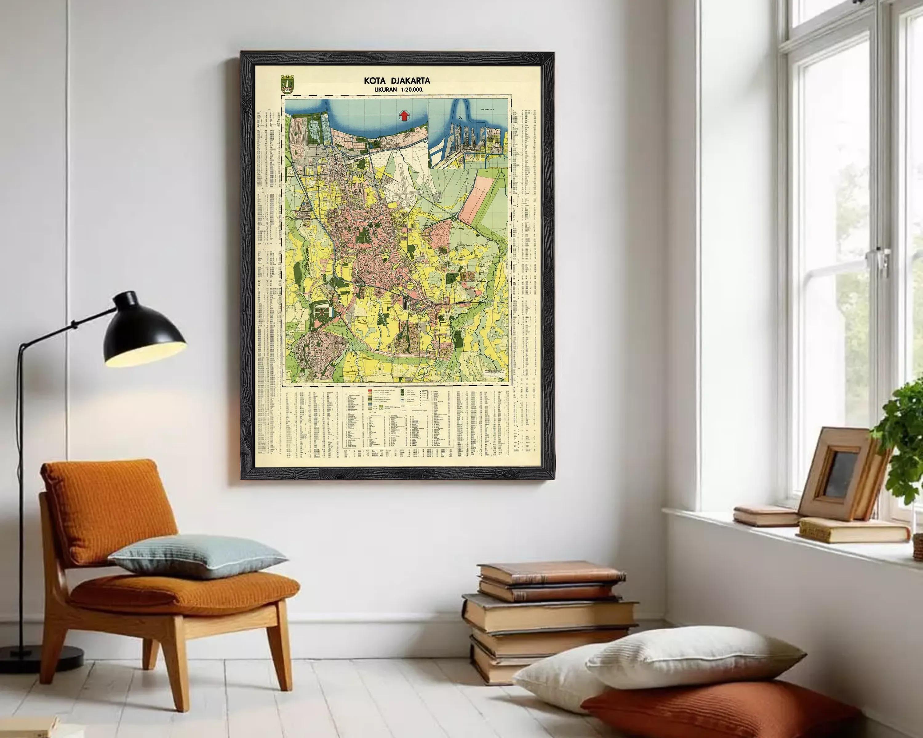 The image is a framed map of Koca Dura, a city in Romania.